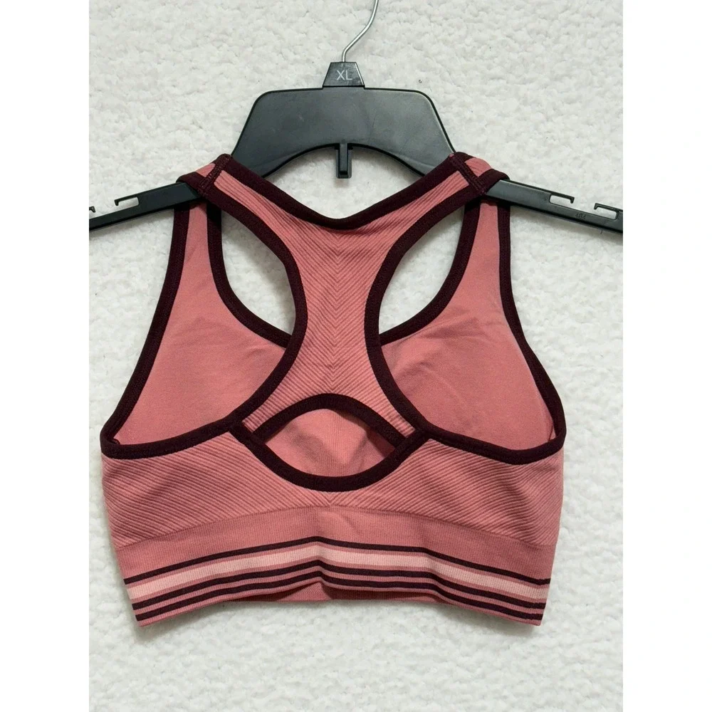 Members Mark 2 Pack Racerback Sports Bras Charcoal‎ Grey Victorian Mauve XL